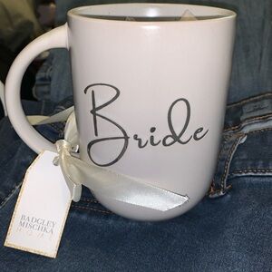 New Badgley Mischka Home Bride Ceramic Mug